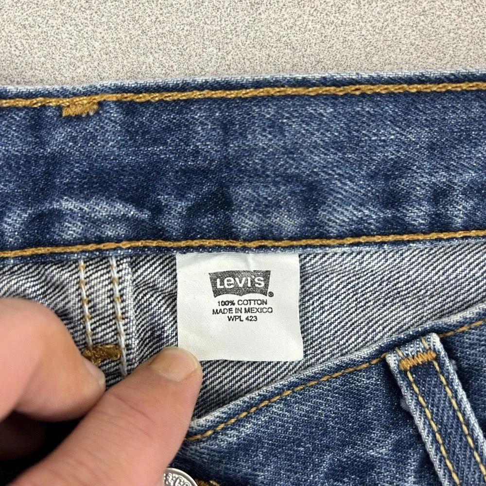 VTG Levis 501‎ Jeans Mens 36x30 (fit 34x30) Blue Button Fly Straight Leg Denim